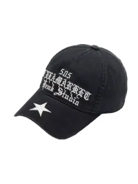 Fleamarket hat shop | Vintage Washed Star Embroidered Adjustable Baseball Cap