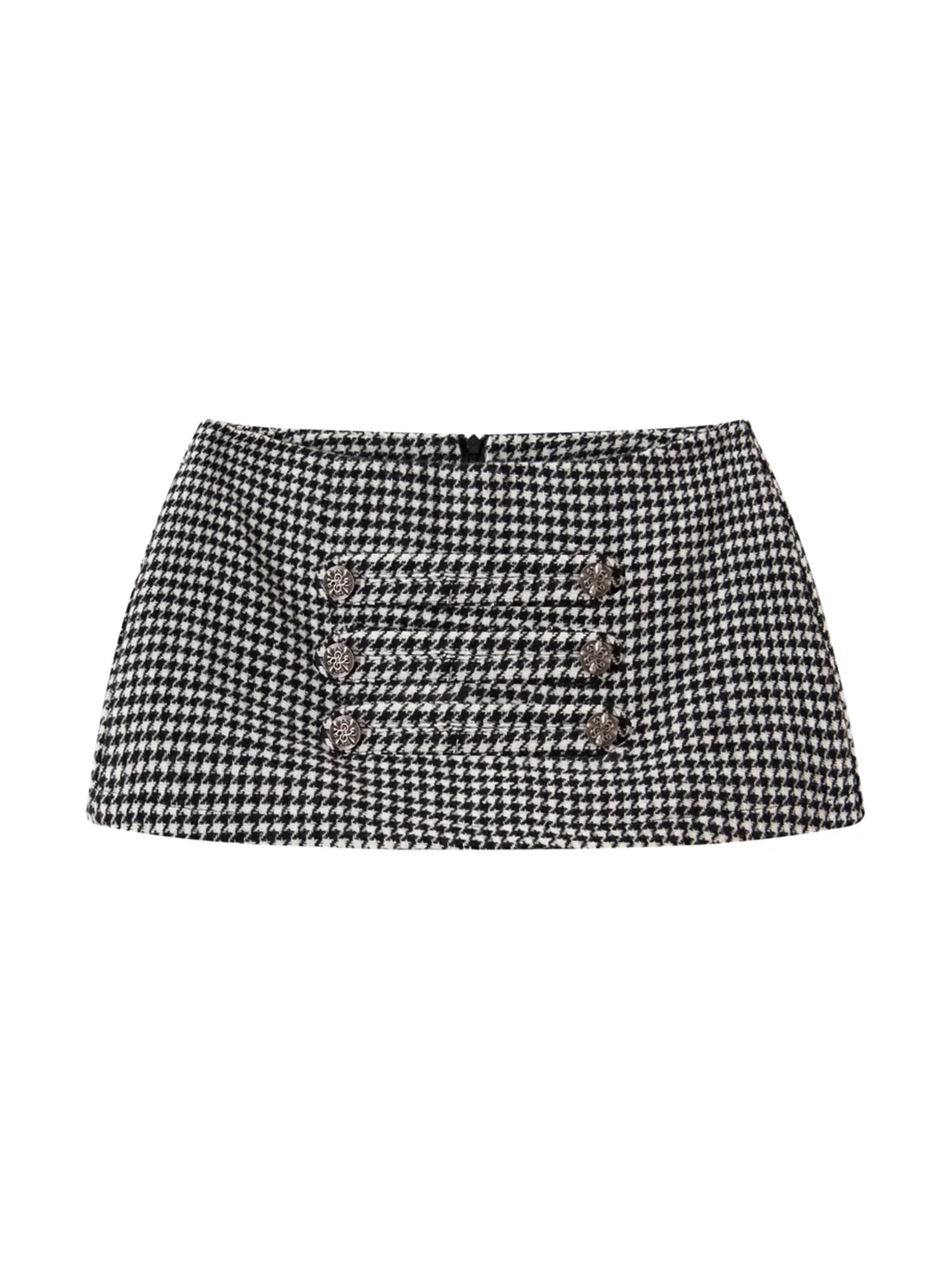 Imdelusion | Cropped Houndstooth Jacket And Mini Skort Set