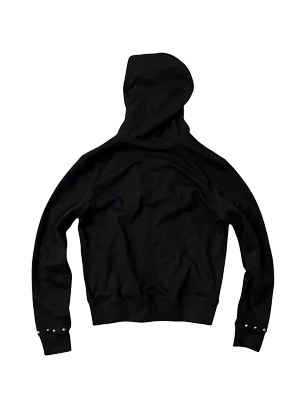 SAXGENWON | Silver Cheetah Print Studded Zip Hoodie