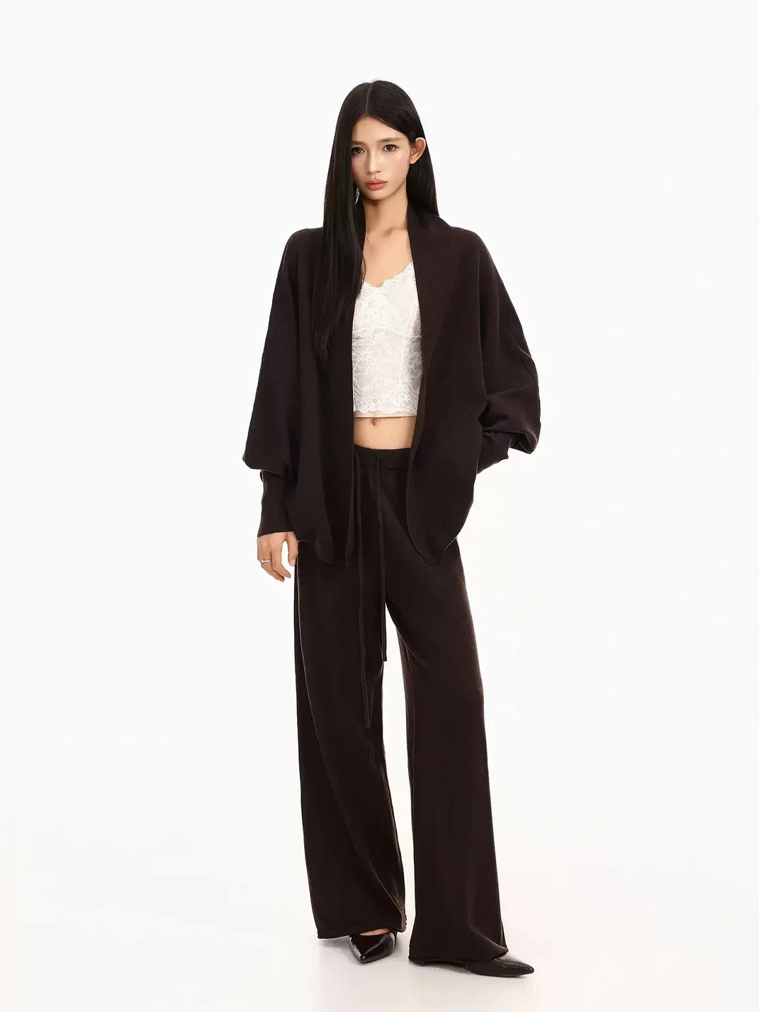 BIGGOLD | Loose Batwing Sleeve Knit Cardigan