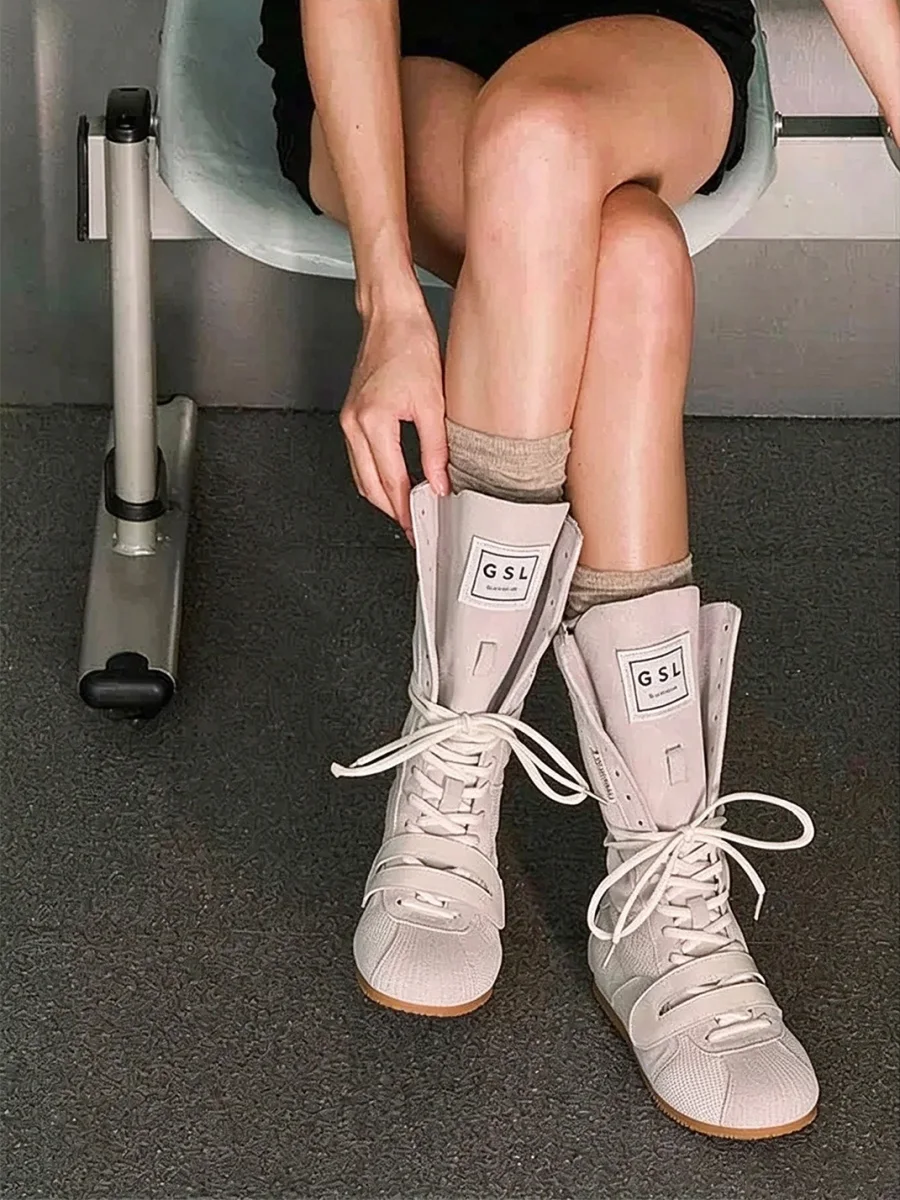 GSL | Platform Lace-Up Short Boots - 4