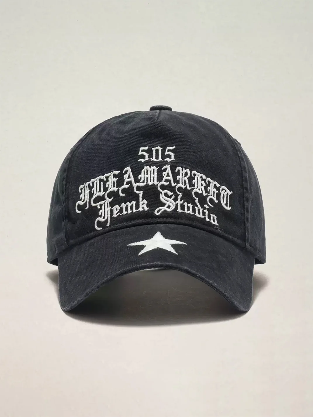 Fleamarket hat shop | Vintage Washed Star Embroidered Adjustable Baseball Cap