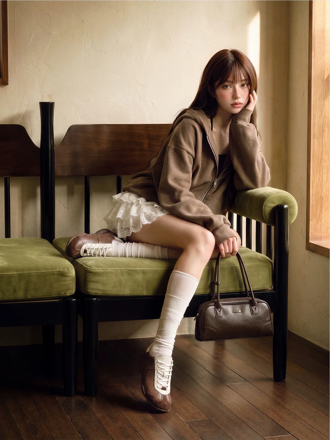 EBLAN | Retro Platform Lace-Up Sneakers