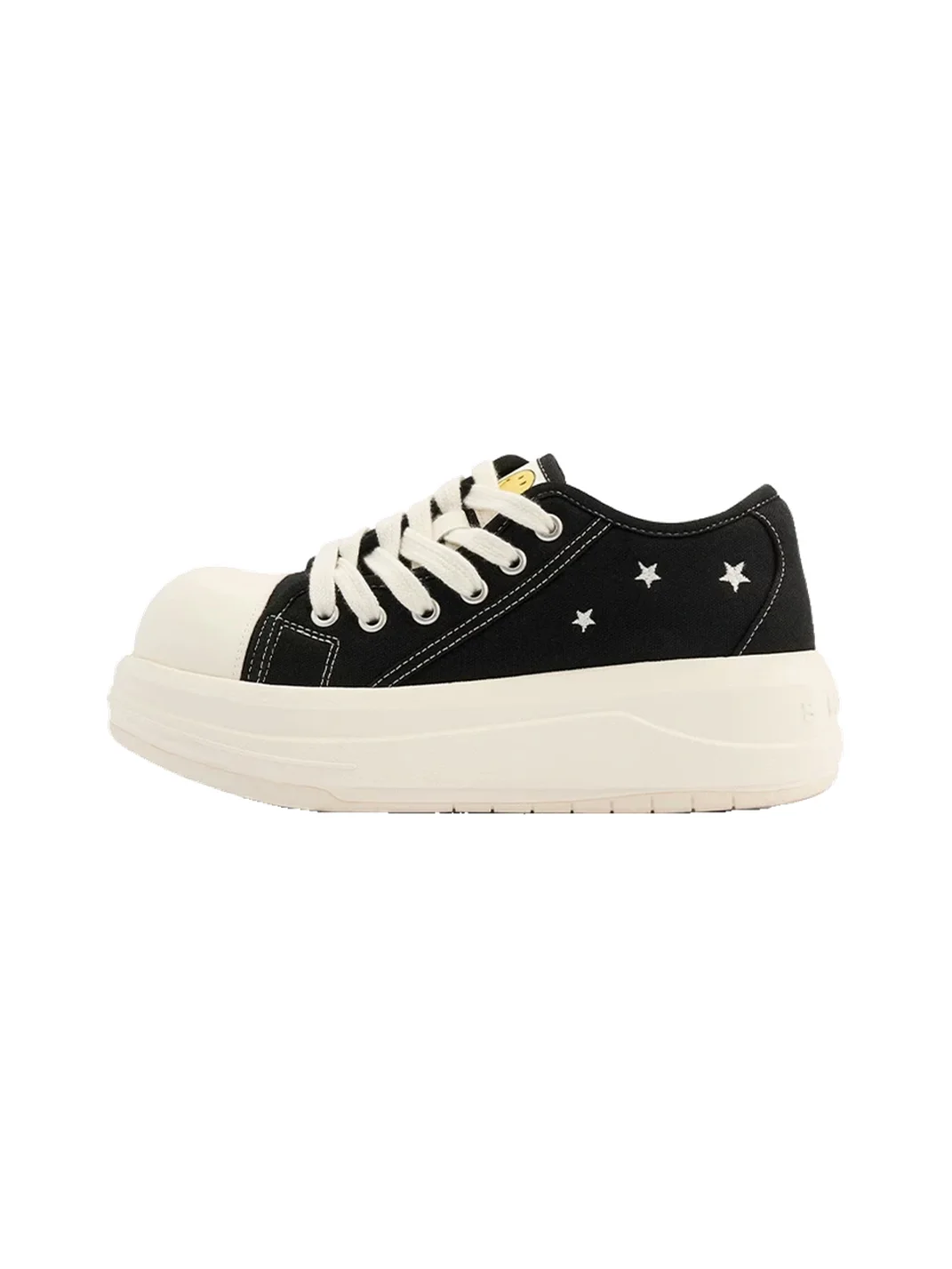 SMILEY | Leopard Print Chunky Low-Top Canvas Sneakers
