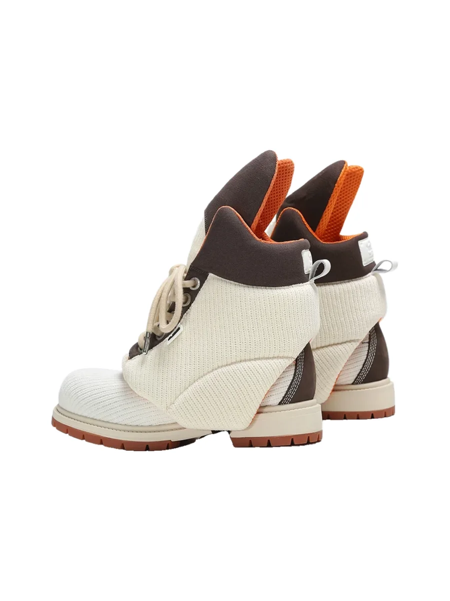 ADC | Knit Platform Boots With Detachable Shoe Covers - 3