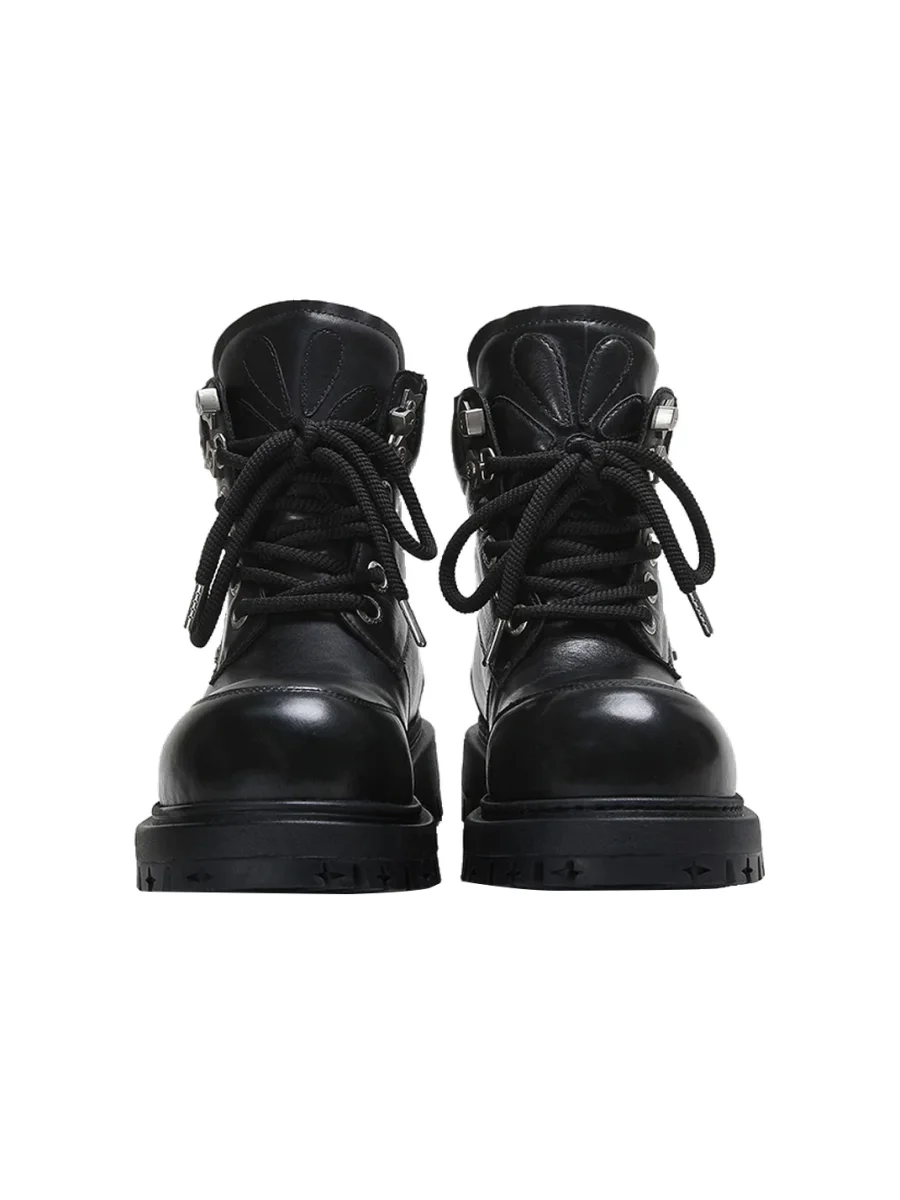 ADC | Star Floral Mid-Top Leather Boots - 4
