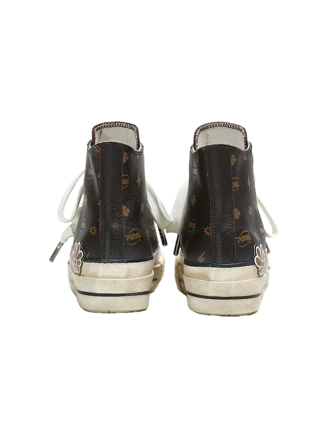 ADC | Vintage Floral Pattern Platform High-Top Sneakers