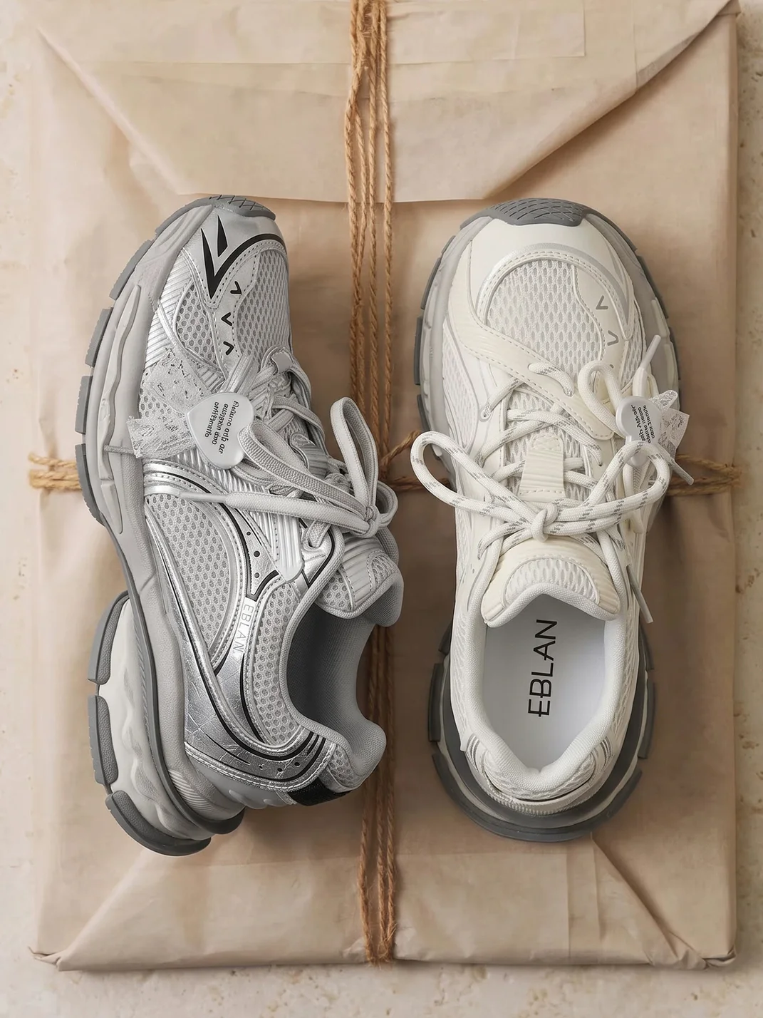 EBLAN | Distressed Platform Dad Sneakers
