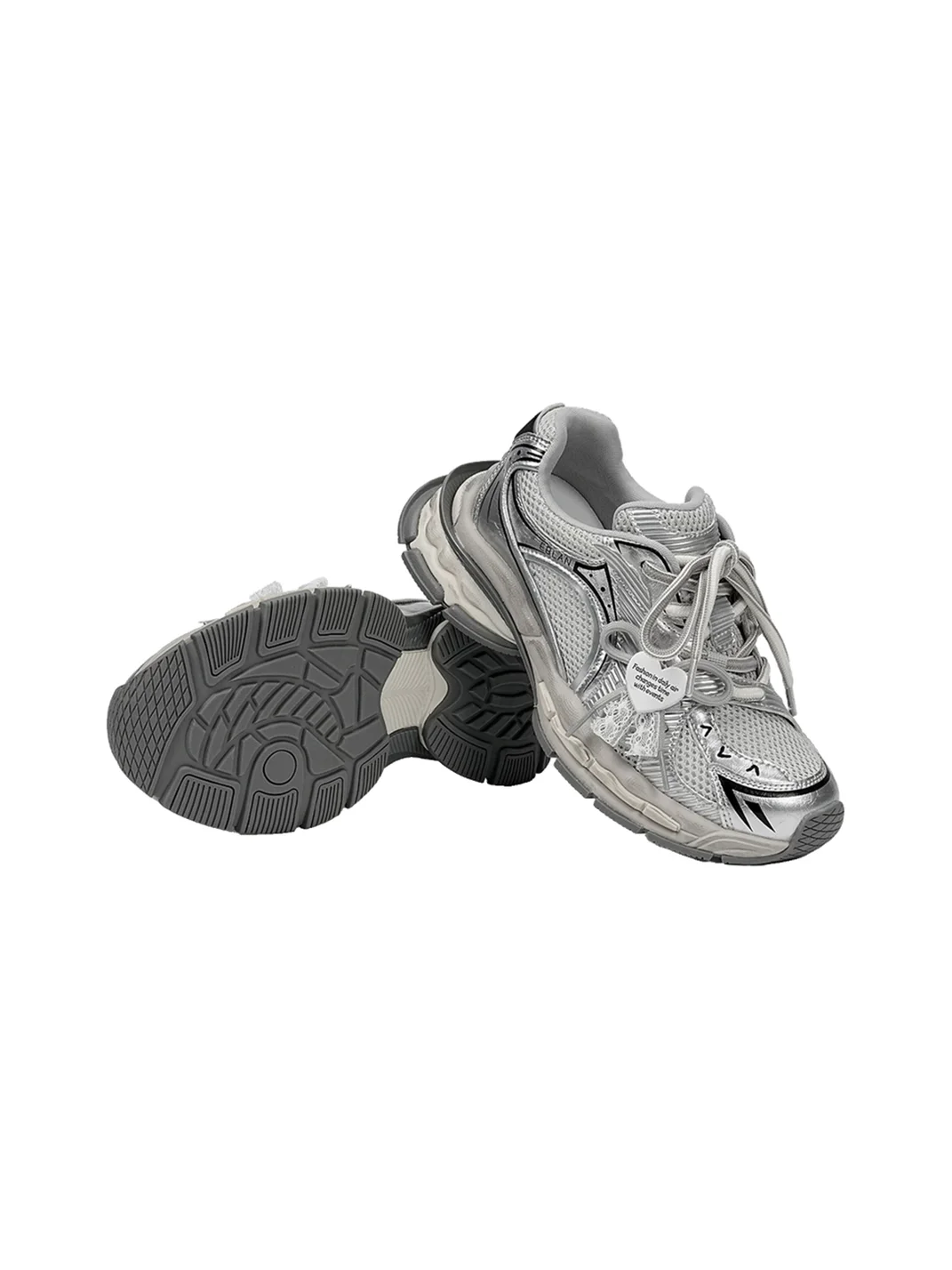 EBLAN | Distressed Platform Dad Sneakers