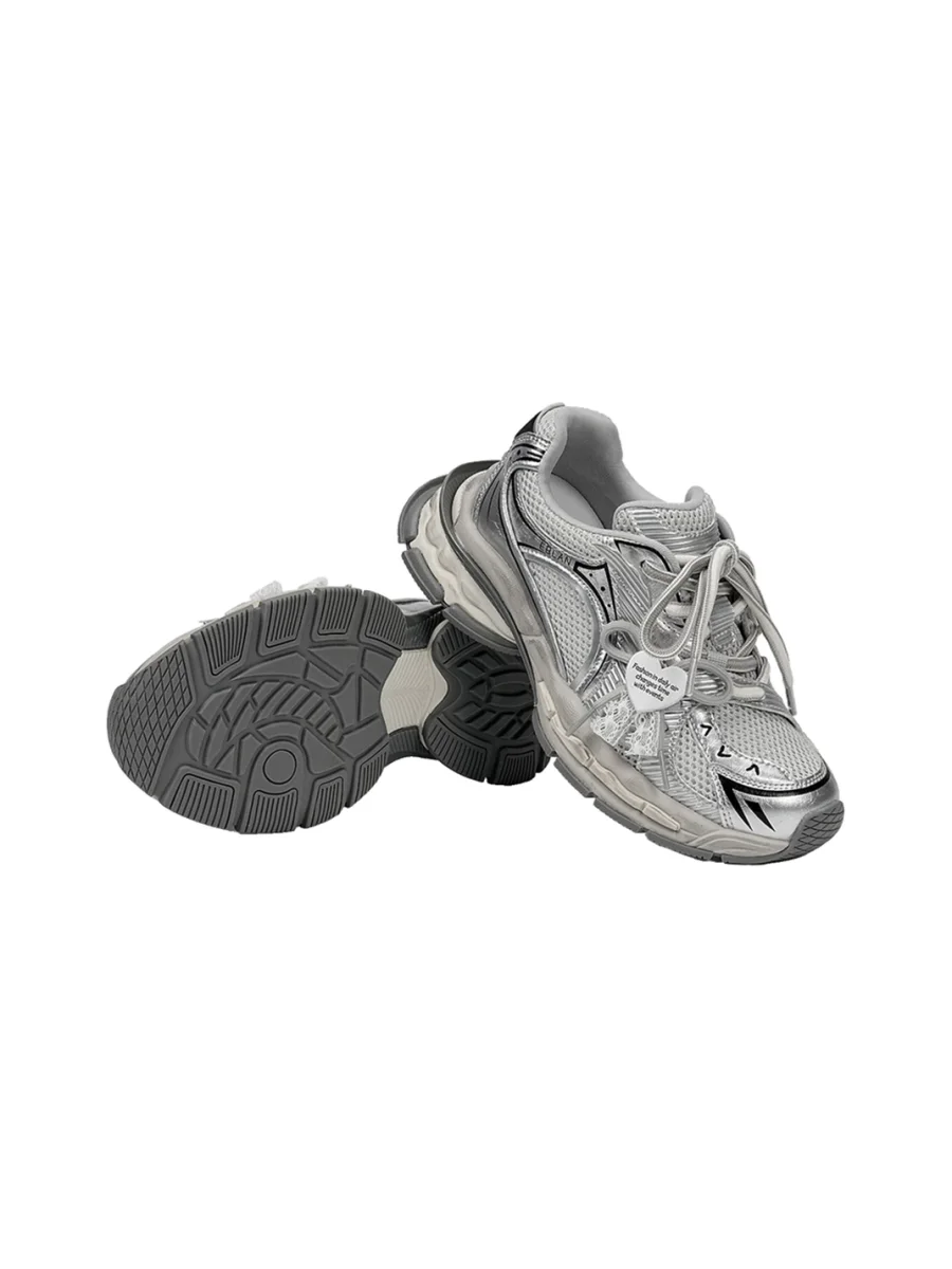 EBLAN | Distressed Platform Dad Sneakers - 2