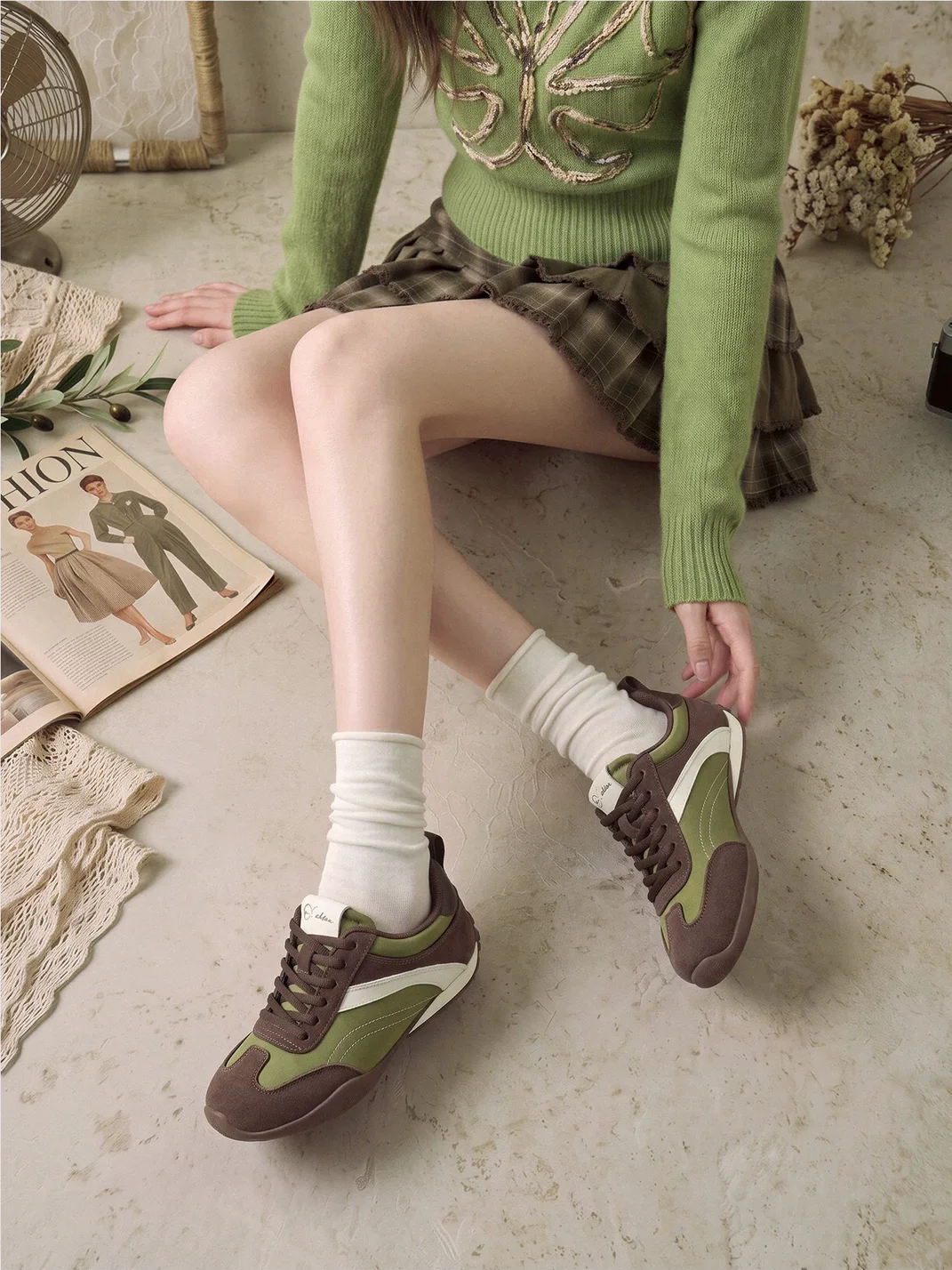 EBLAN | Retro Colorblock Platform Sneakers