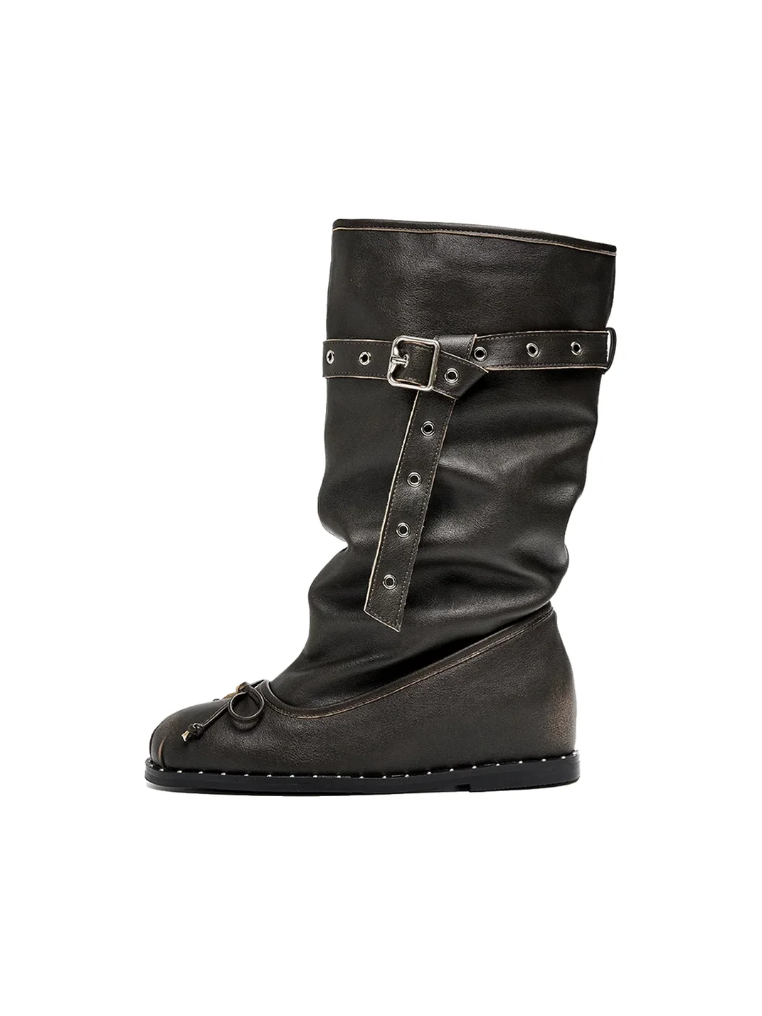 EBLAN | Retro Slouchy Ballet-Style Western Boots