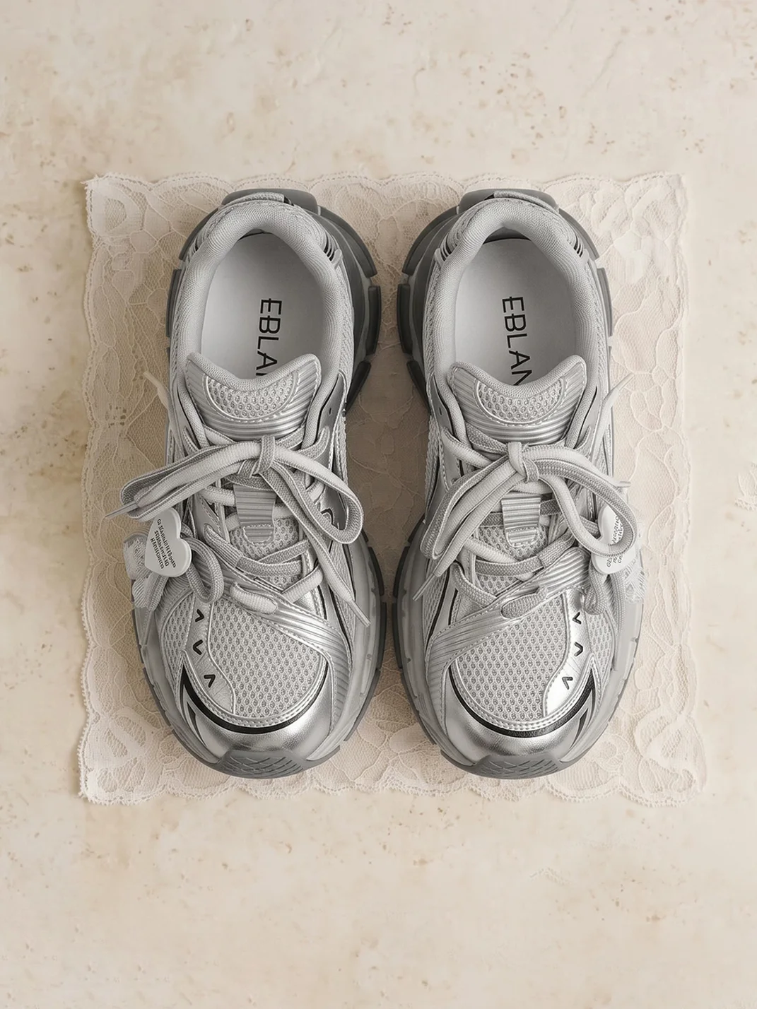 EBLAN | Distressed Platform Dad Sneakers