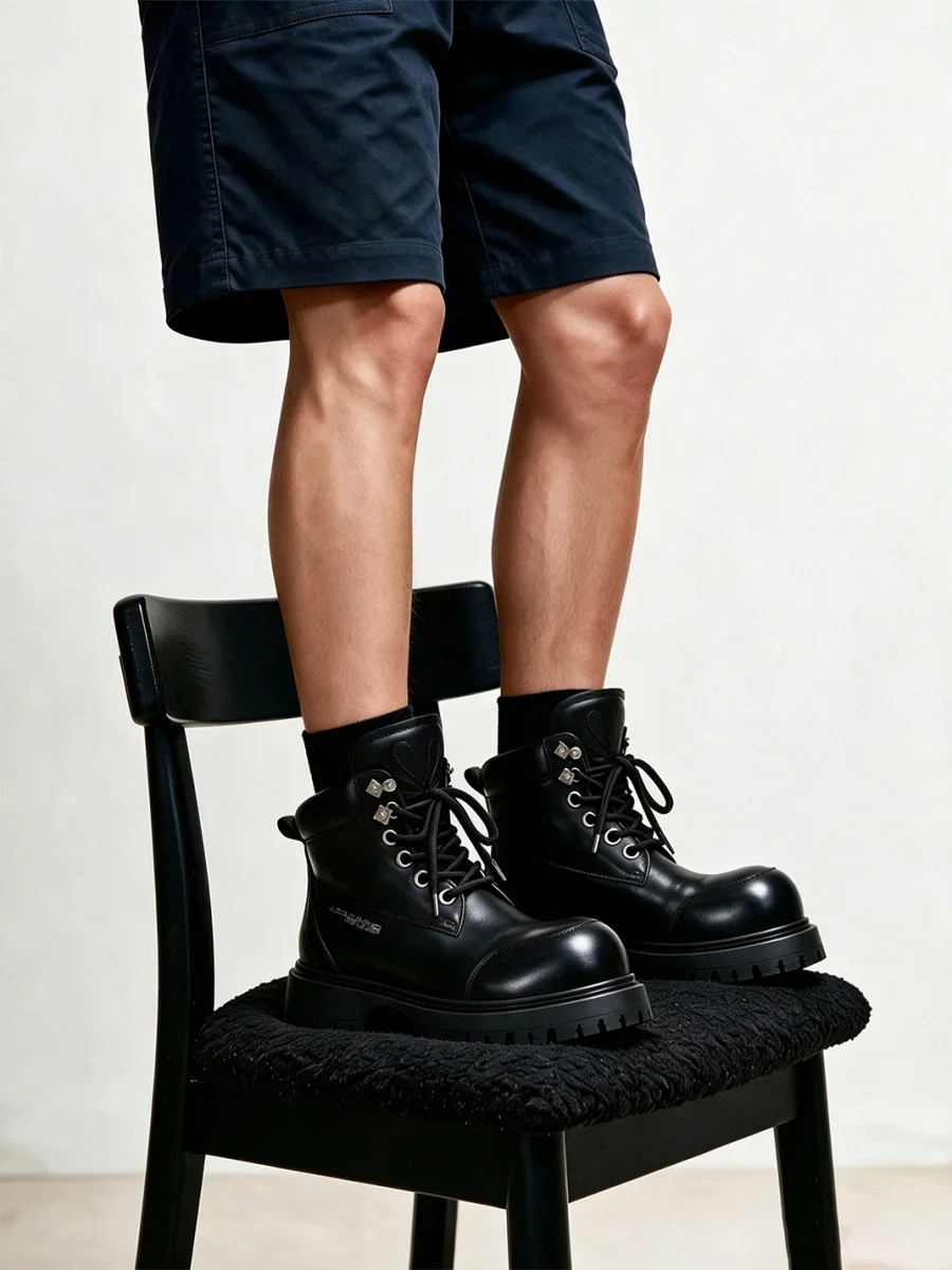 ADC | Star Floral Mid-Top Leather Boots - 2