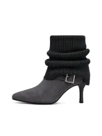 UnicornBlood | Slip-On Cow Suede Pointed-Toe Boots