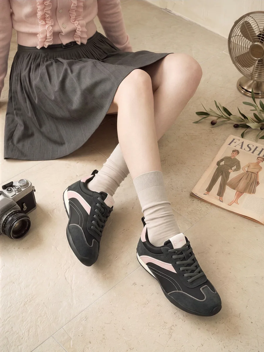 EBLAN | Retro Colorblock Platform Sneakers - 2