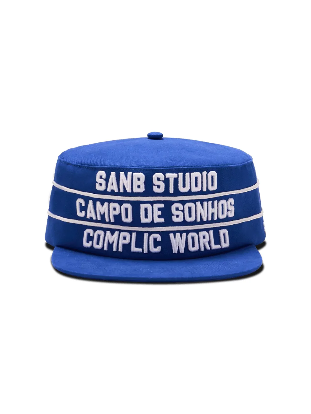 SANB | Blue Embroidered Flat Brim Cap