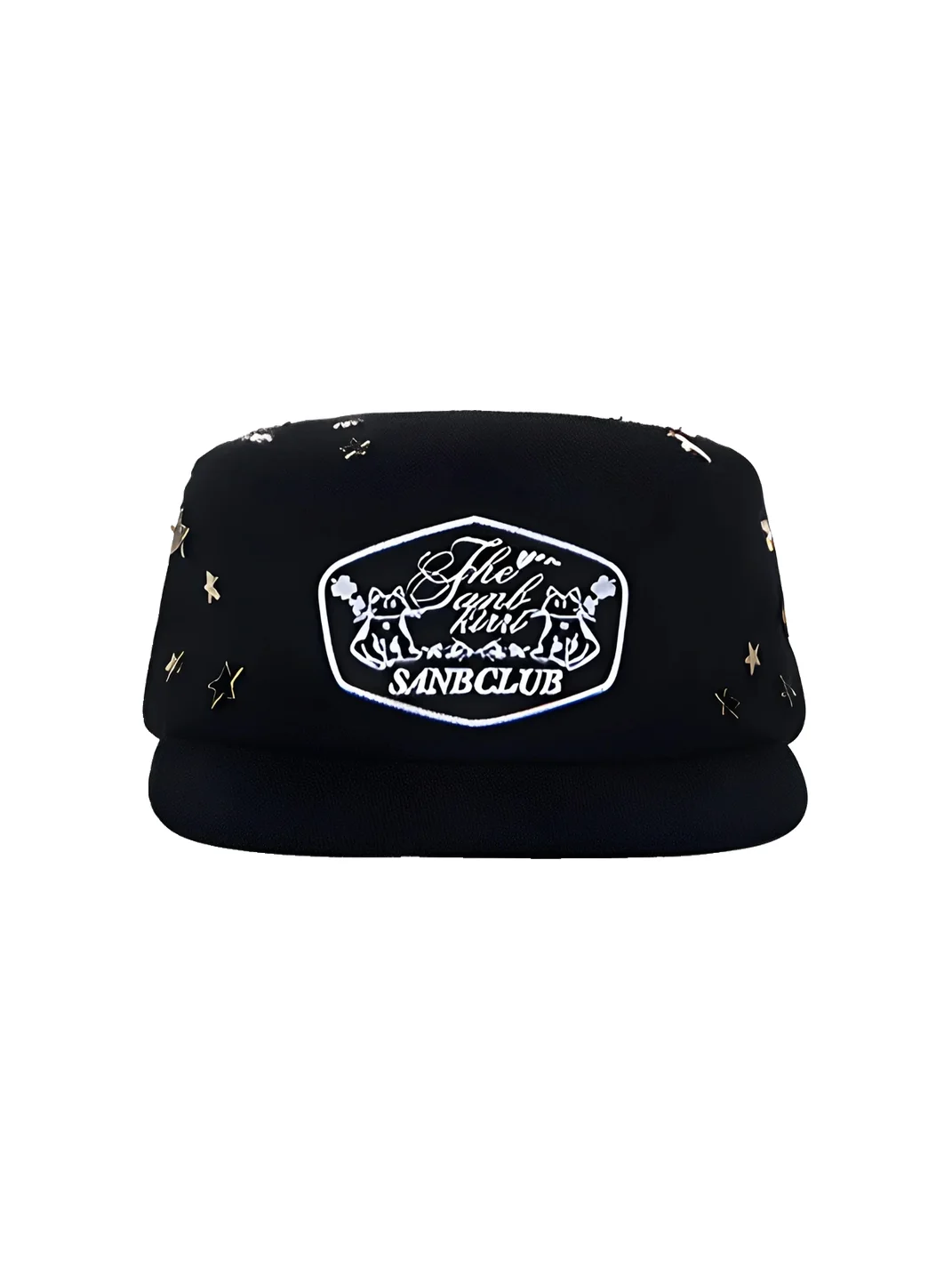 SANB | Star Stud Cat Patch Flat Brim Cap