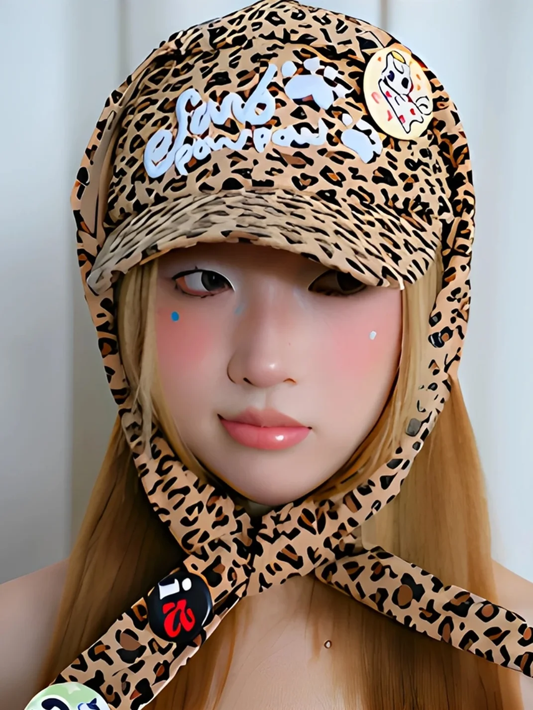 SANB | Leopard Cat Paw Badge Tie Baseball Cap