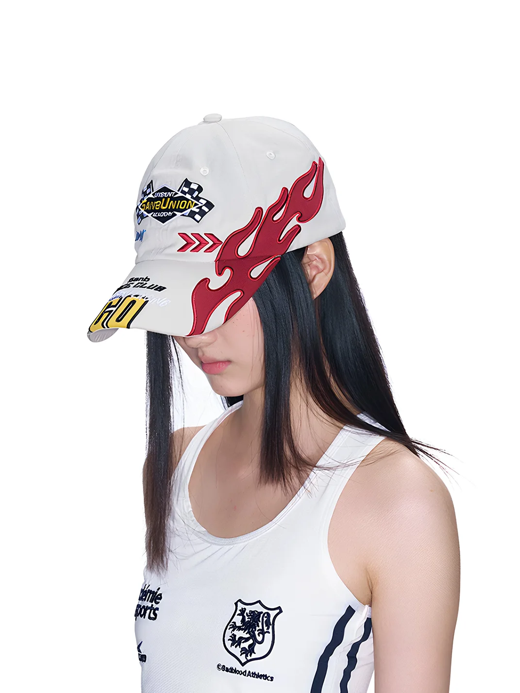 SANB | Washed Embroidered Racing Baseball Cap
