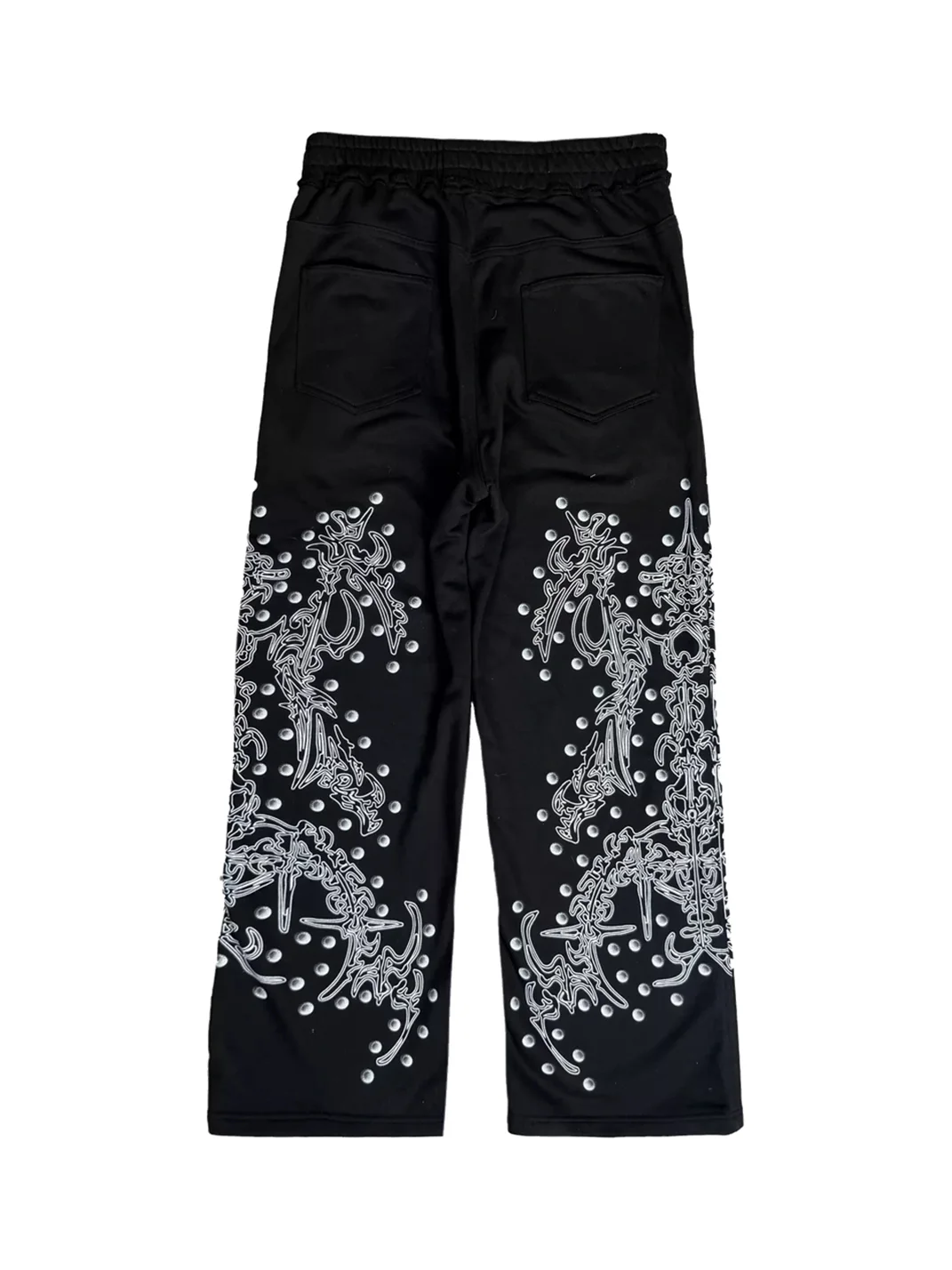 CHAI | Loose Fit Totem Print Embroidered Sweatpants