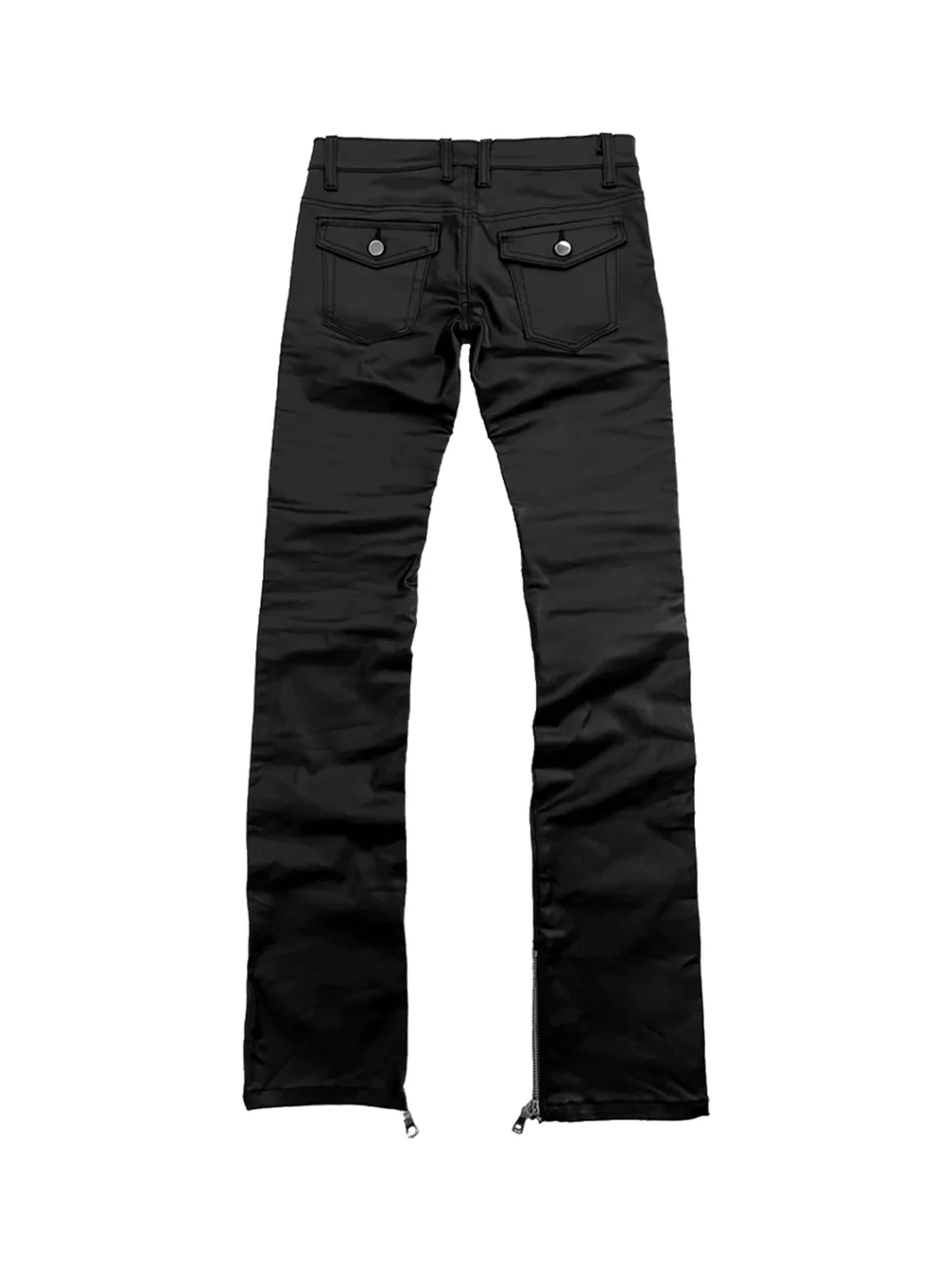 4AMSTUDIO | Black Coated Low-Rise Skinny Jeans