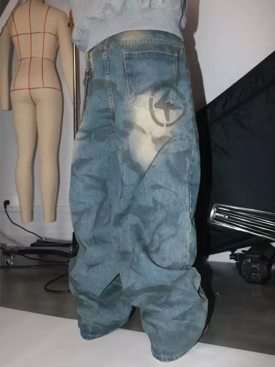 4AMSTUDIO | Washed Distressed Baggy Jeans - 4