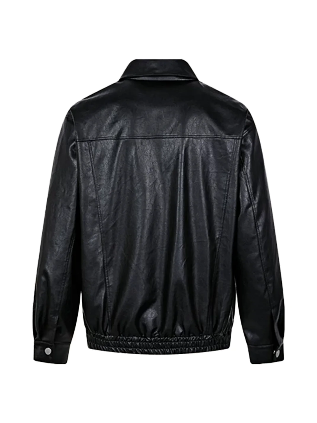 PasET | Loose-Fit Studded Leather-Look Jacket