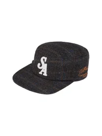 SANB | Retro Flat-Brim Herringbone Hat