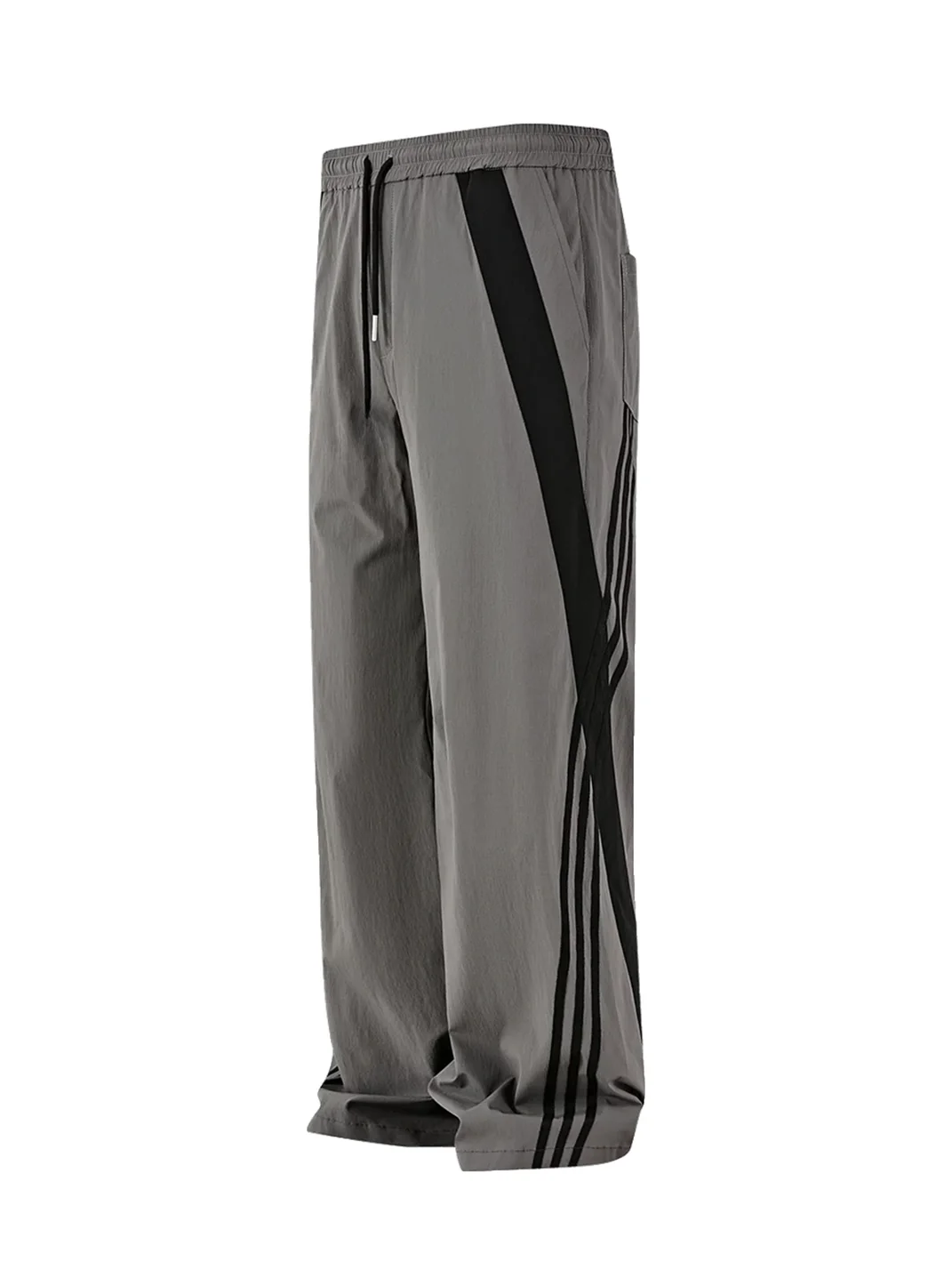 PasET | Loose Straight-Leg Striped Quick-Dry Pants