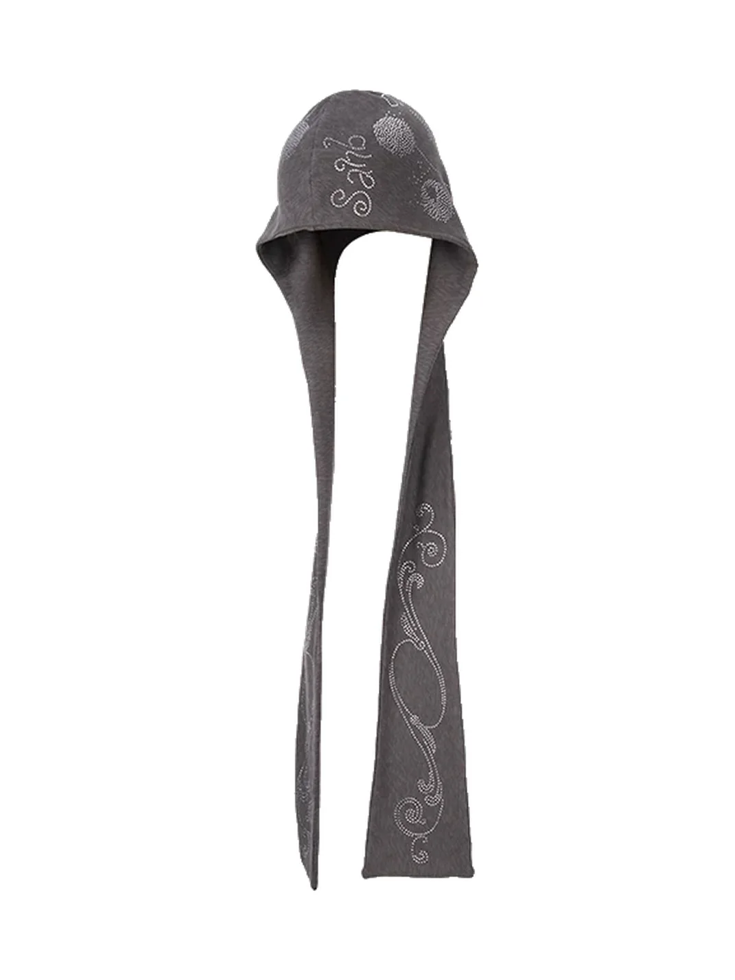SANB | Rhinestone Hooded Scarf Hat