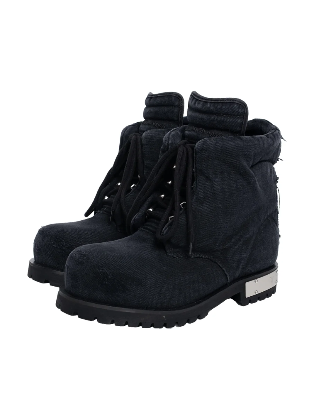 FVVO | Washed Canvas Combat Boots