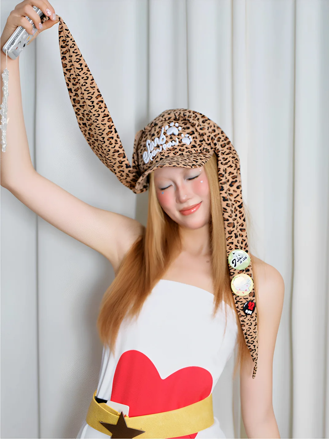SANB | Leopard Cat Paw Badge Tie Baseball Cap