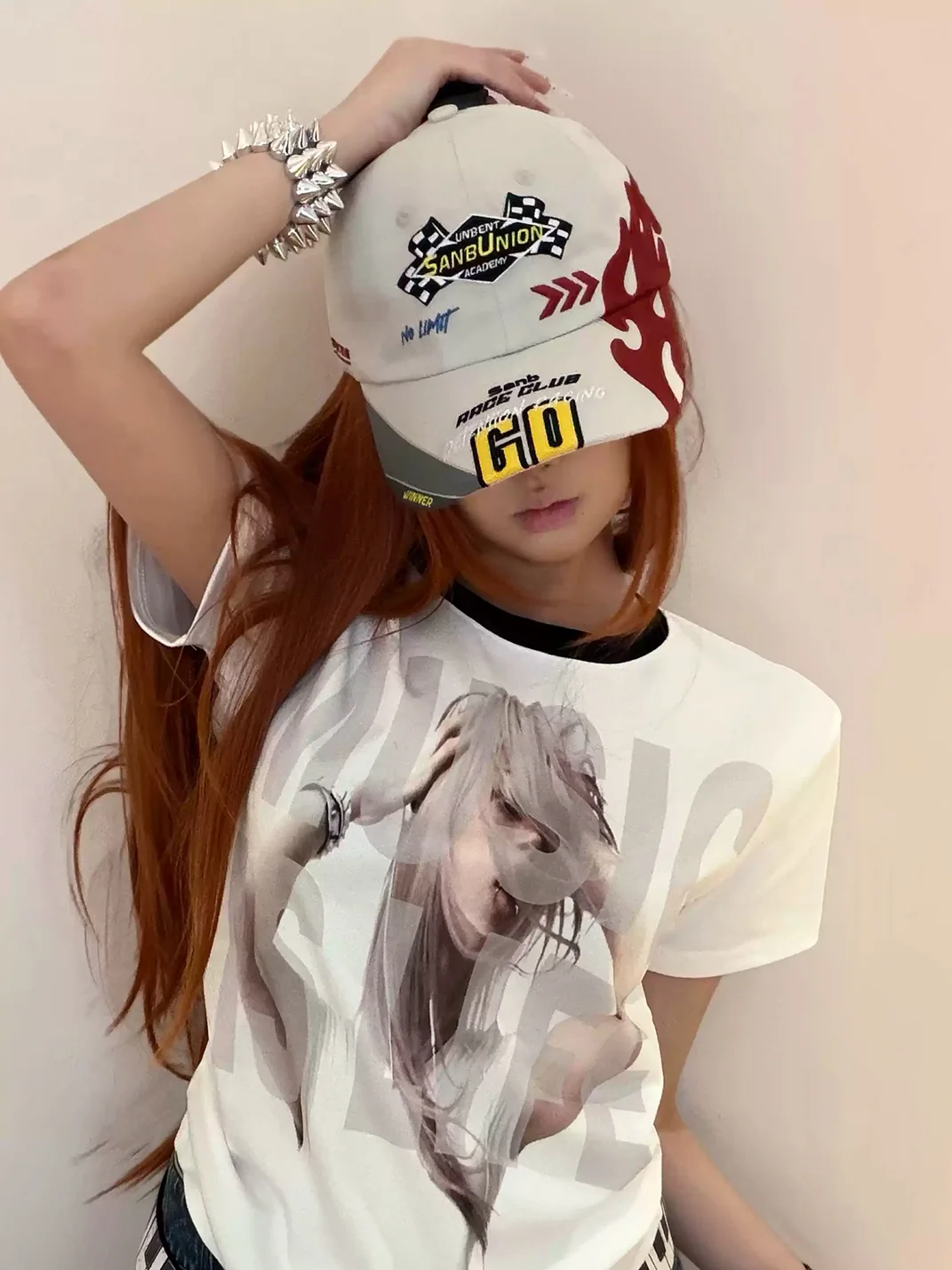 SANB | Washed Embroidered Racing Baseball Cap