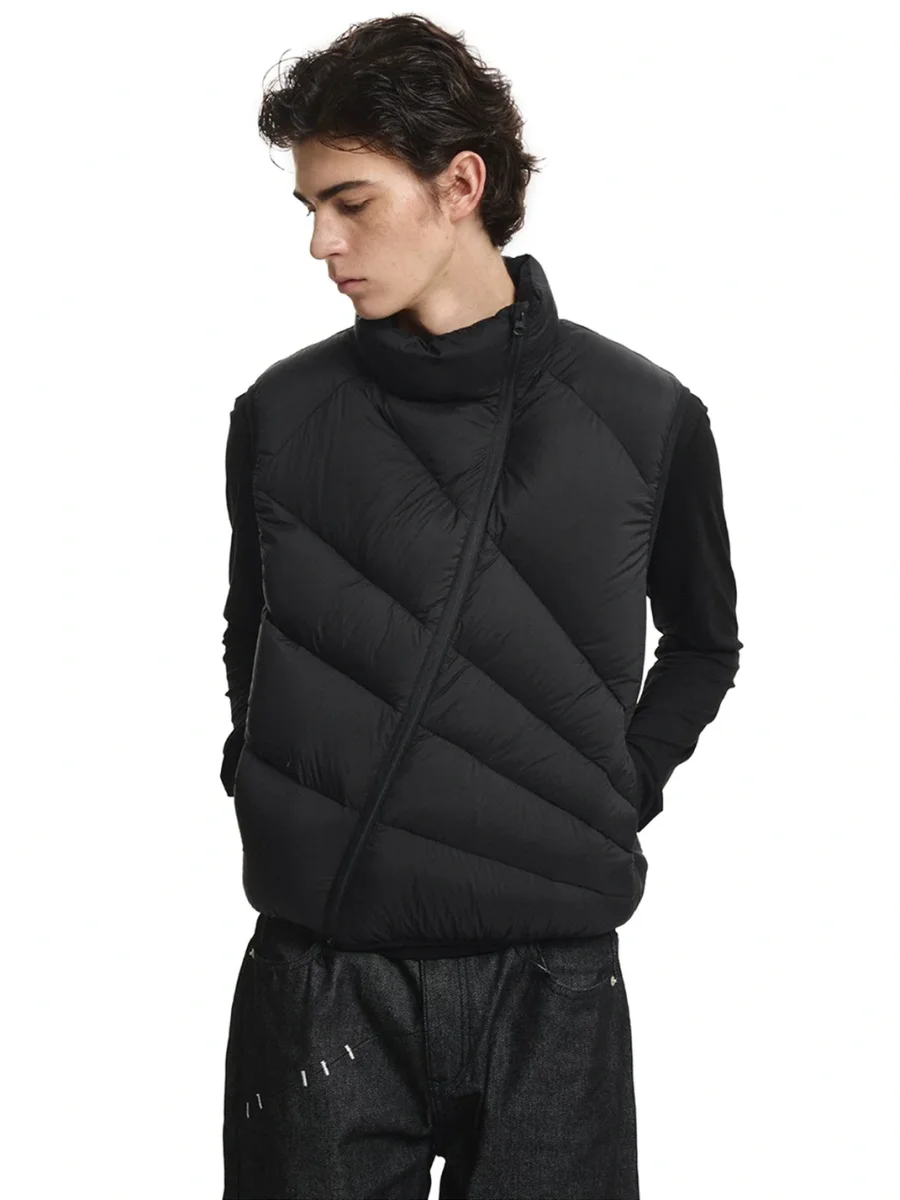 KREATE | Lightweight Quilted Stand Collar Down Vest - 2