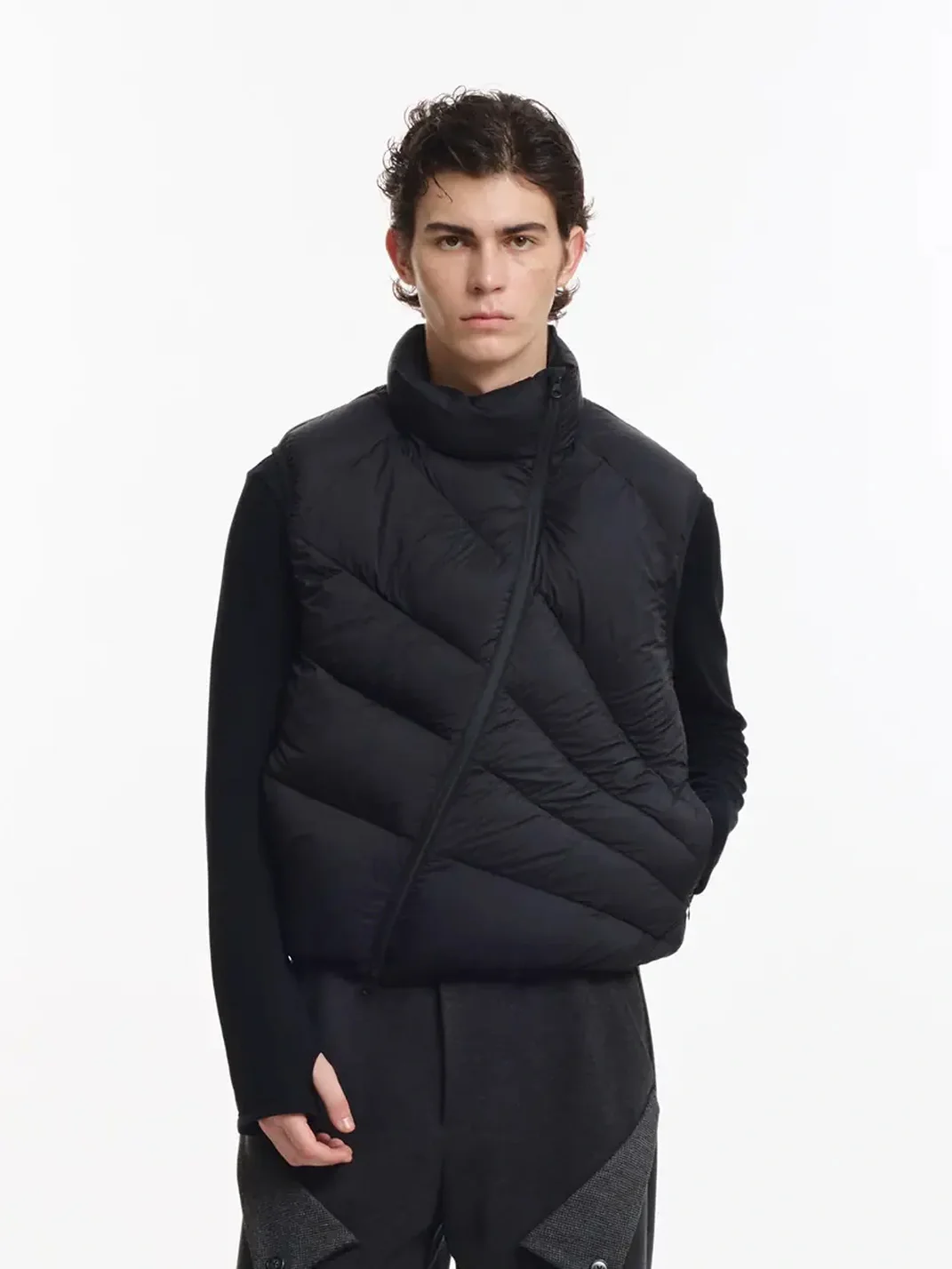 KREATE | Lightweight Quilted Stand Collar Down Vest