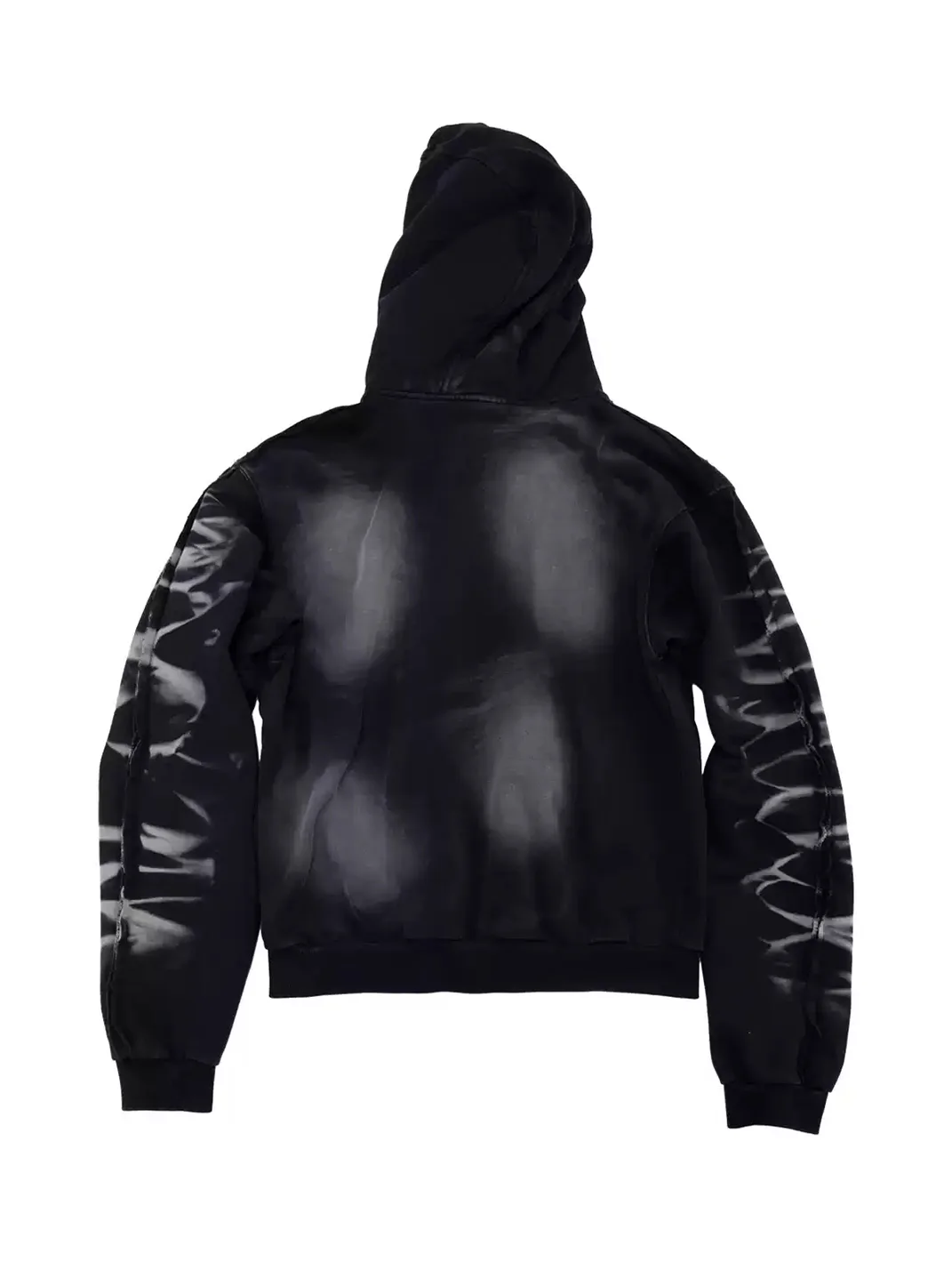 4AMSTUDIO | Unicorn Skeleton Distressed Zip-Up Hoodie