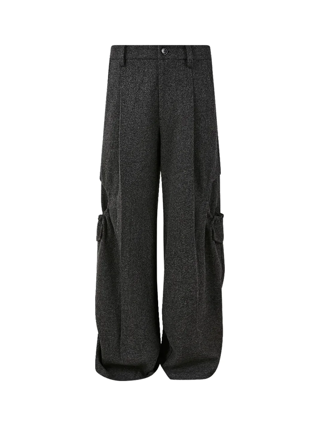 KREATE | Loose Subtle-Pattern Draped Pocket Trousers