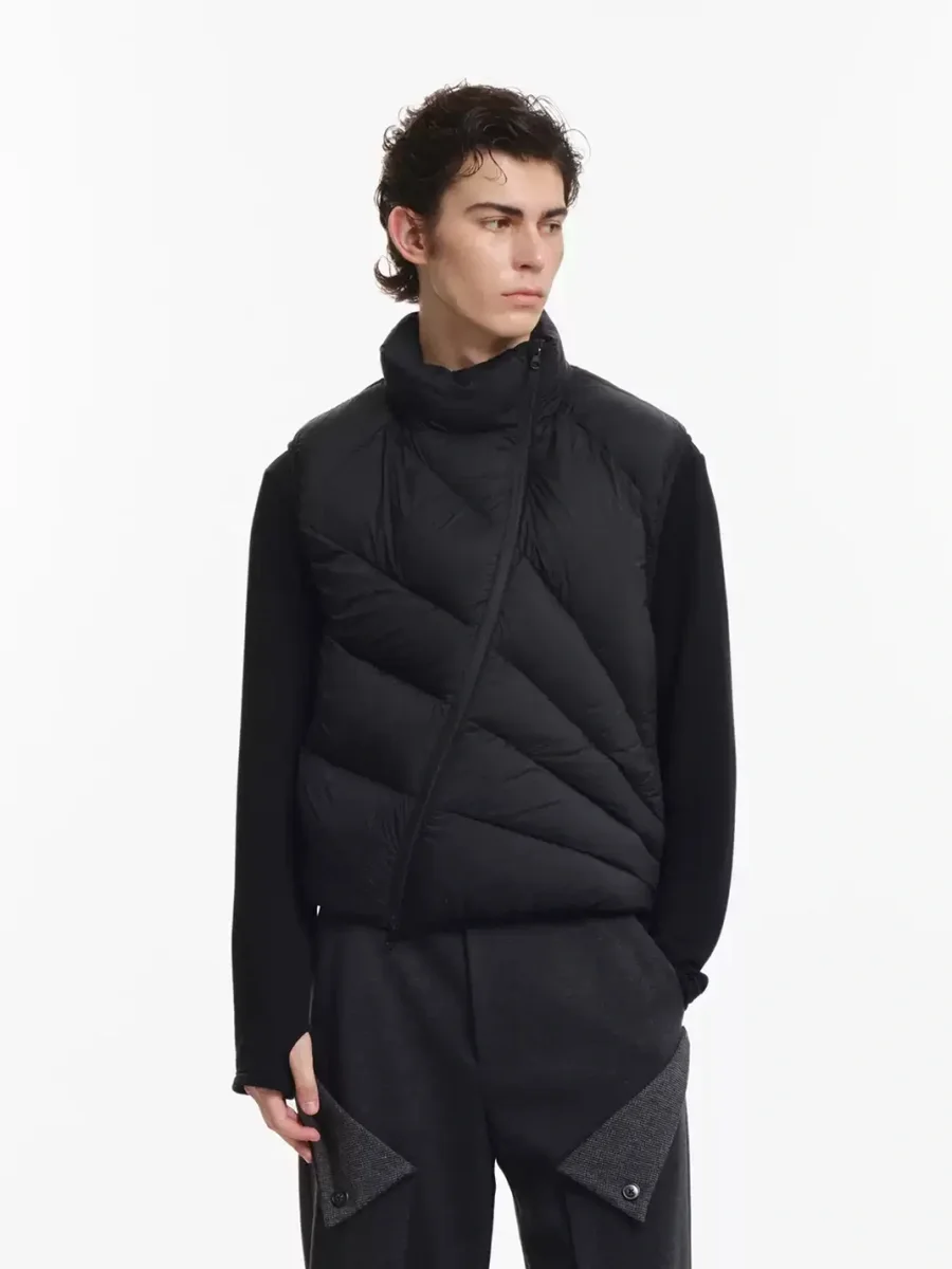 KREATE | Lightweight Quilted Stand Collar Down Vest - 3