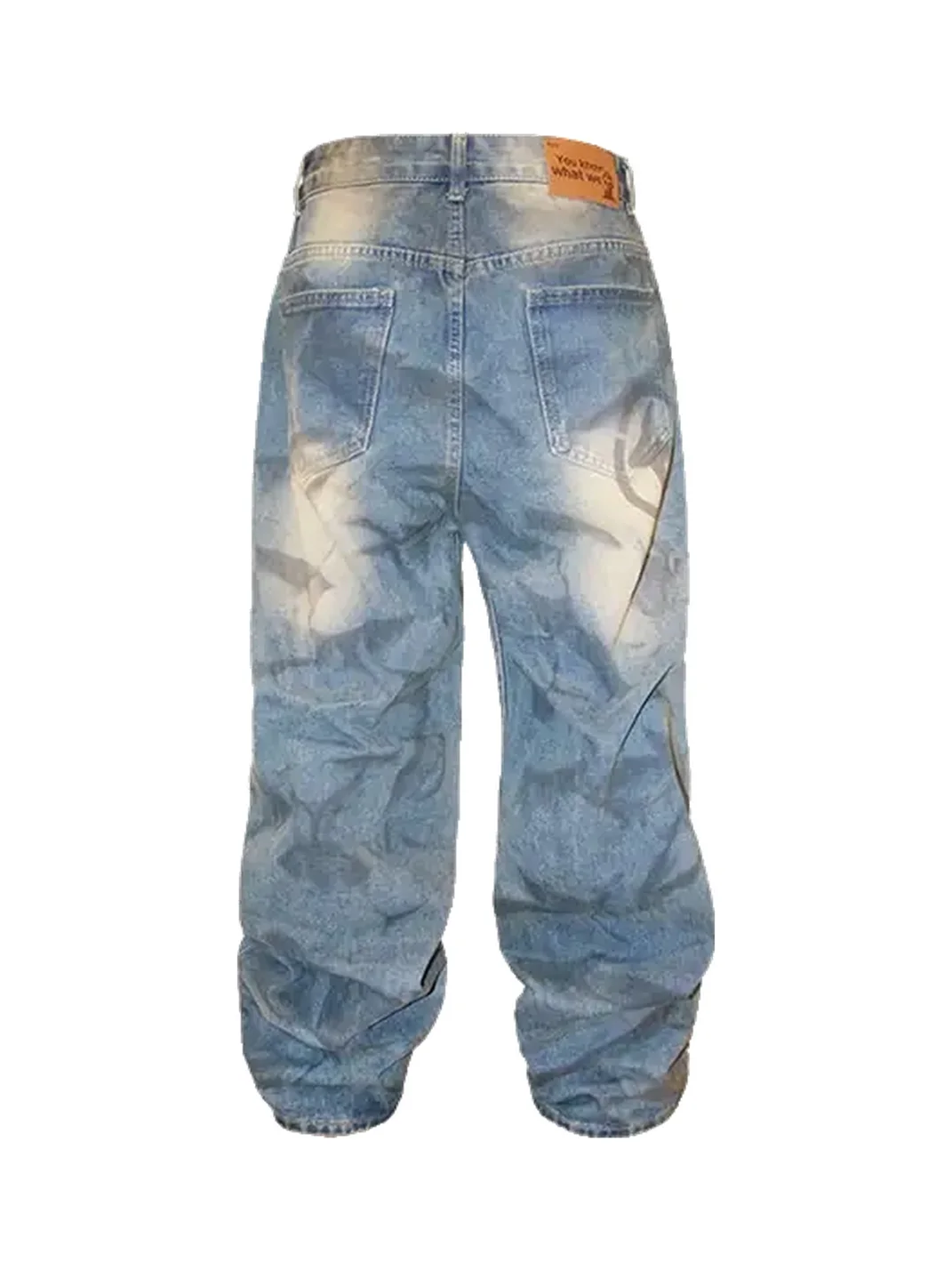 4AMSTUDIO | Washed Distressed Baggy Jeans