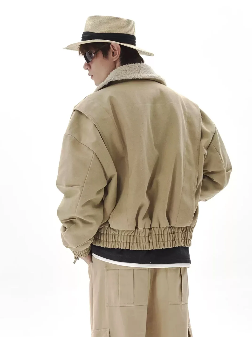 PasET | Vintage Washed Fleece-Lined Workwear Jacket