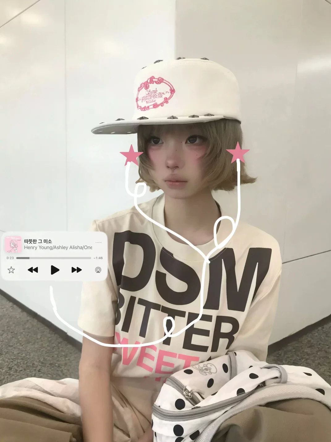 SANB | Contrast Color Flat Brim Pillbox Baseball Cap