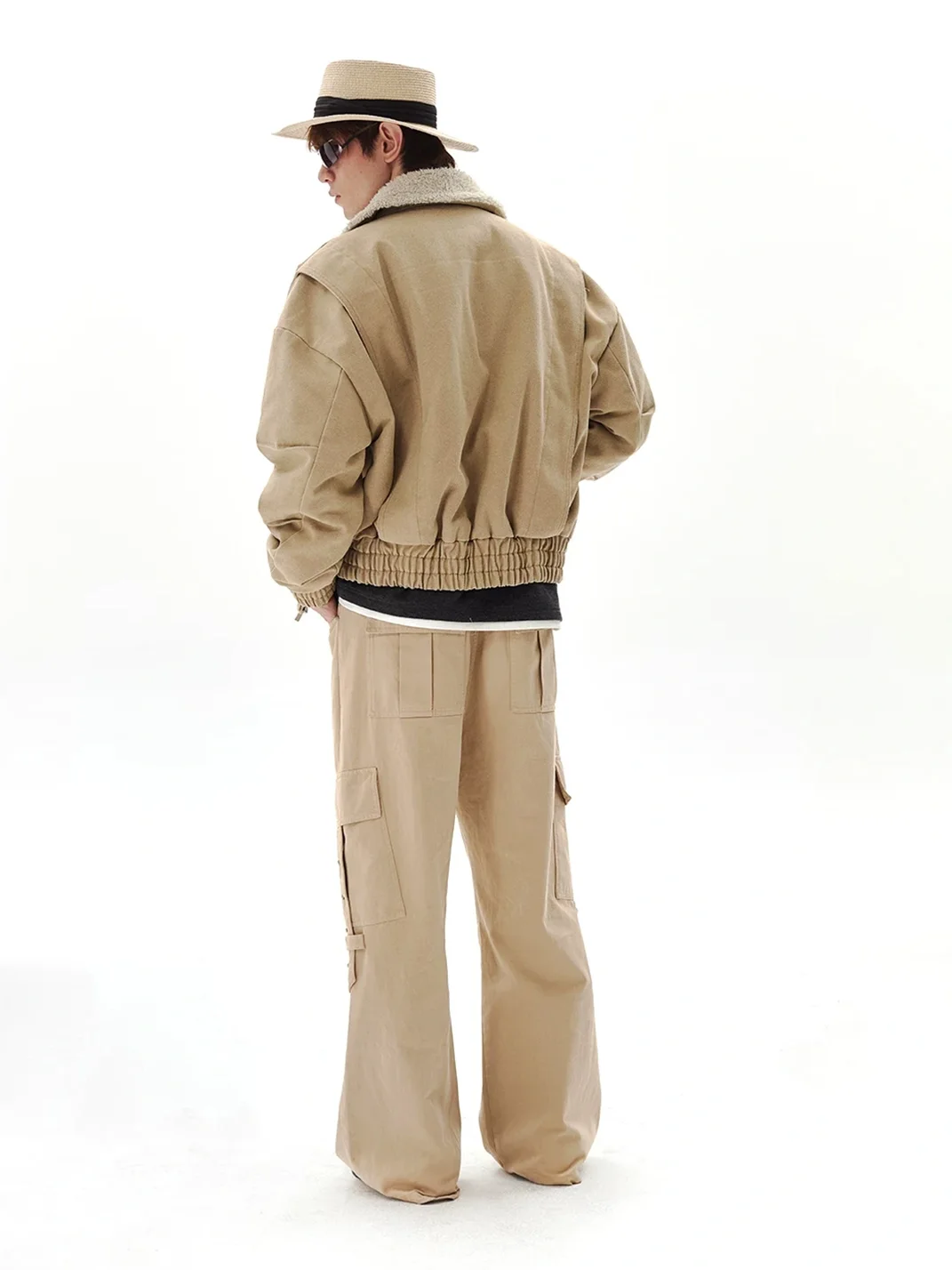 PasET | Vintage Washed Fleece-Lined Workwear Jacket