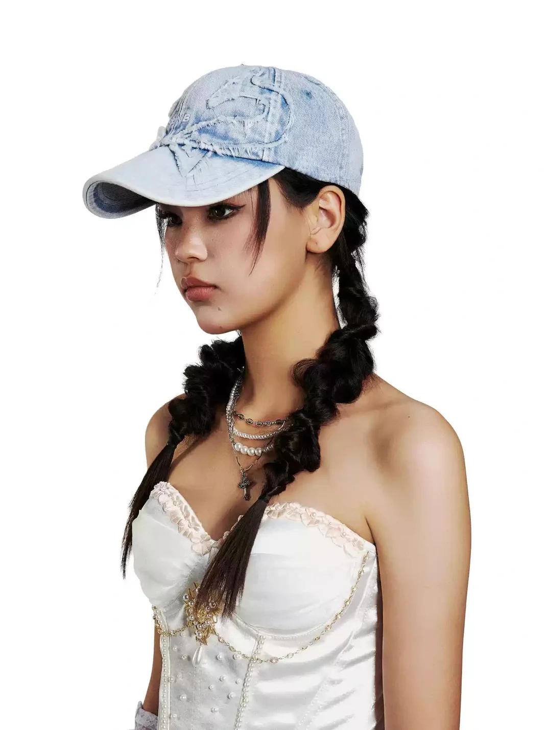 SANB | Distressed Washed Blue Butterfly Baseball Cap