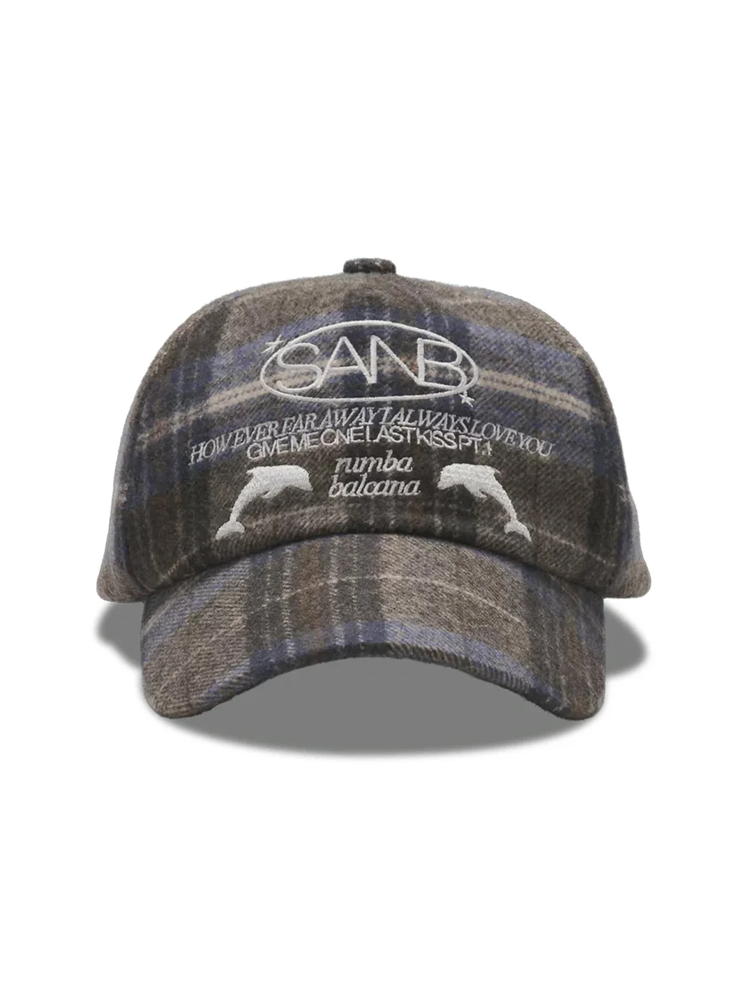 SANB | Retro Plaid Embroidered Baseball Cap