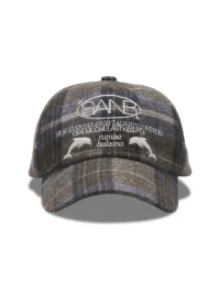 SANB | Retro Plaid Embroidered Baseball Cap