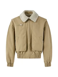 PasET | Vintage Washed Fleece-Lined Workwear Jacket