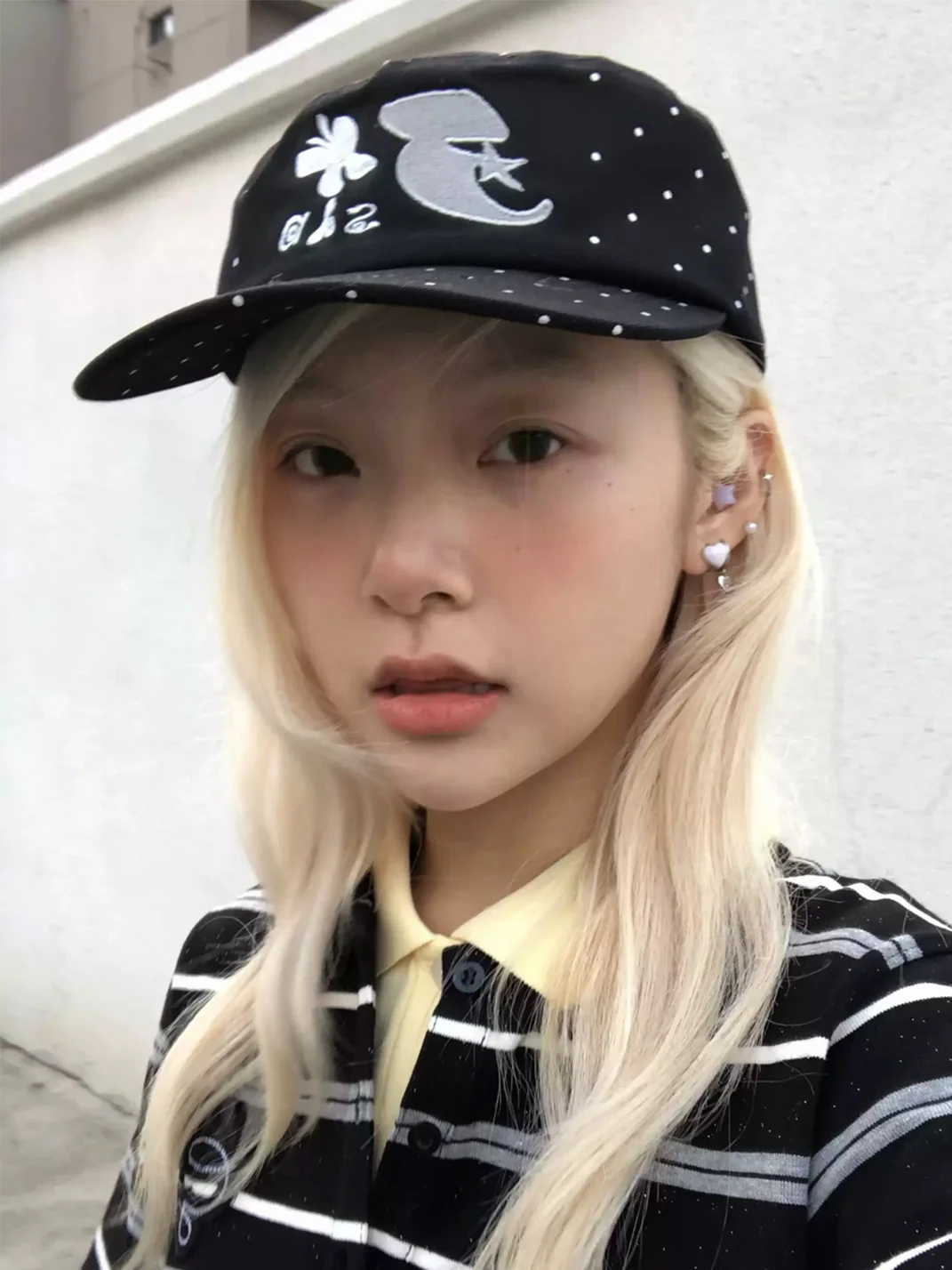 SANB | Polka Dot Flat Brim Trucker Cap