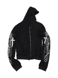 4AMSTUDIO | Long Sleeve Printed Zip-Up Hoodie