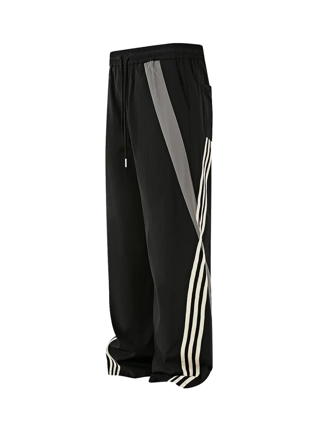 PasET | Loose Straight-Leg Striped Quick-Dry Pants